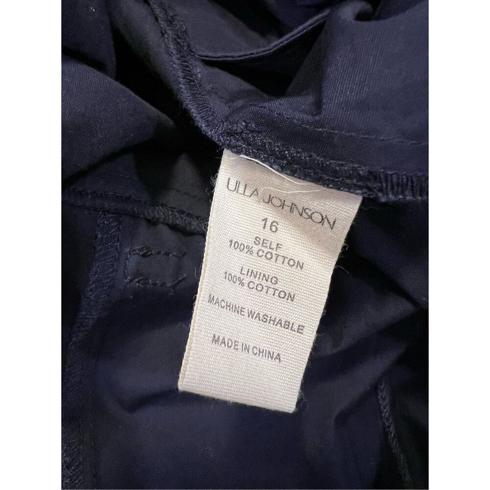 Ulla Johnson Women's Navy Cotton Wide-Leg Jumpsuit Size 16 NWOT - Picture 9 of 10